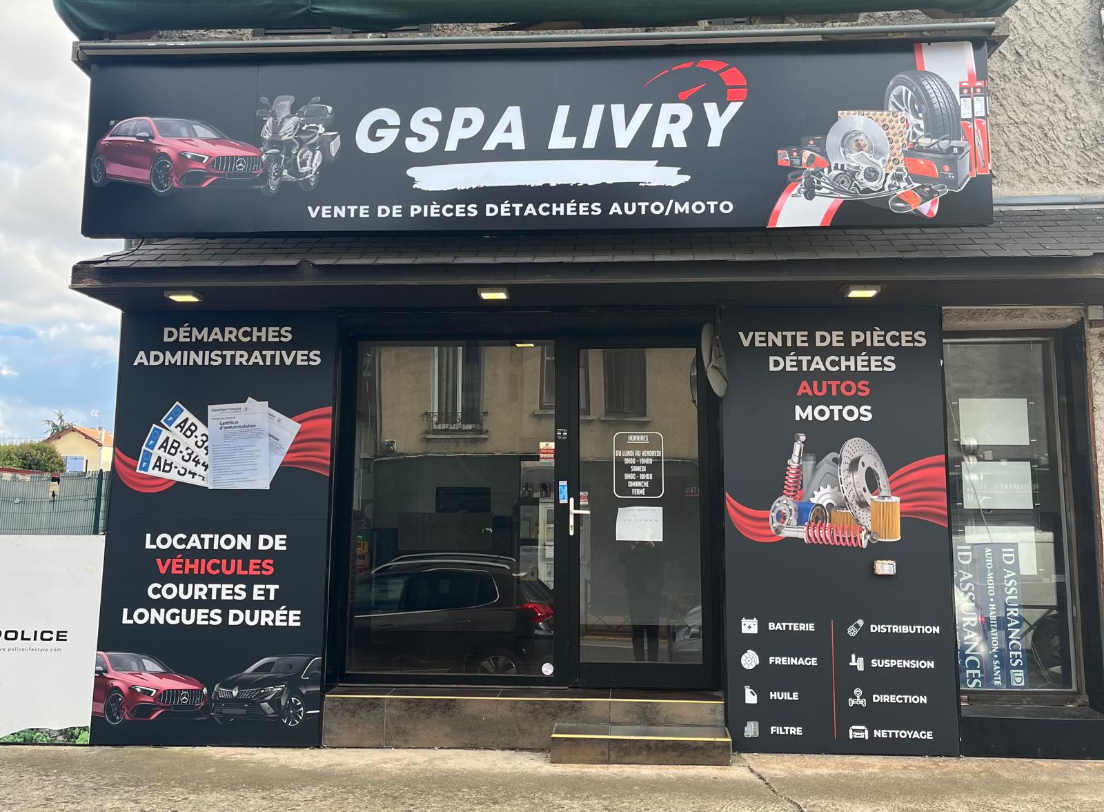 Vitrine GSPA LIVRY - Magasin pièces auto moto à Livry Gargan